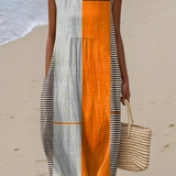 Maio | Vestido Midi Colorblock