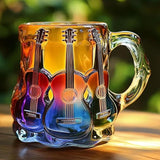 Caneca da Casa - arte 3D de guitarra