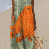 Tess | Vestido Midi Oceanic