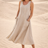 Luna | Vestido Midi A-Linha Confortável