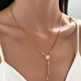 Colar com pendente vintage em ouro