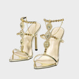 Mille | Sapatos de Salto com Strass