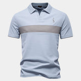Niels™ | Polo Stribet Savanna