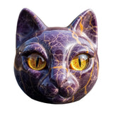 Gato Preto - Escultura mística luxuosa de gato preto