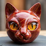 Gato Preto - Escultura Mística Luxuosa de Gato Preto