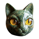 Gato Preto - Escultura mística luxuosa de gato preto