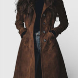Teresa™ | Trenchcoat de Camurça em Estilo Vintage
