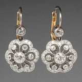 Brincos mandala vintage em cristal