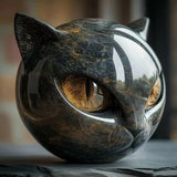 Gato Preto - Estátua mística de gato preto